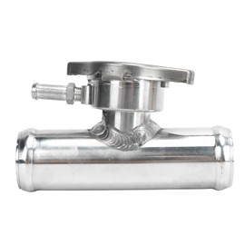 Radiator Hose Filler Nozzle Efficient T6061 Aluminum 1-1/4" OD Inline Coolant Filler Neck High Temperature Resistant with 16 PSI Cap for Cars