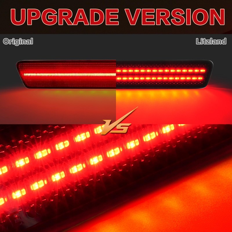 litzland LED Rear Side Marker Lights Compatible With Ford Mustang