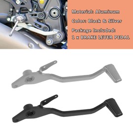 WORLDMOTOP Motorcycle Brake Pedal Foot Lever Replacement for Yamaha YZFR7 YZF R7 2022-2027 Rear Brake Lever Peg (Sliver)