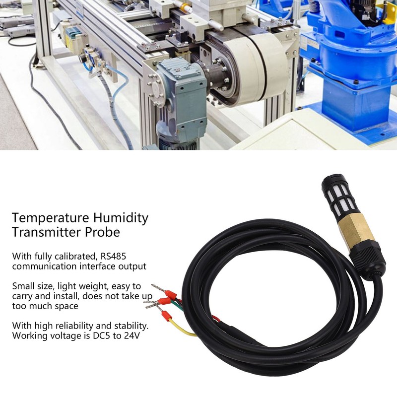 Temperature Humidity Transmitter Probe RS485 IP67 Waterproof Sensor Probe 150cm