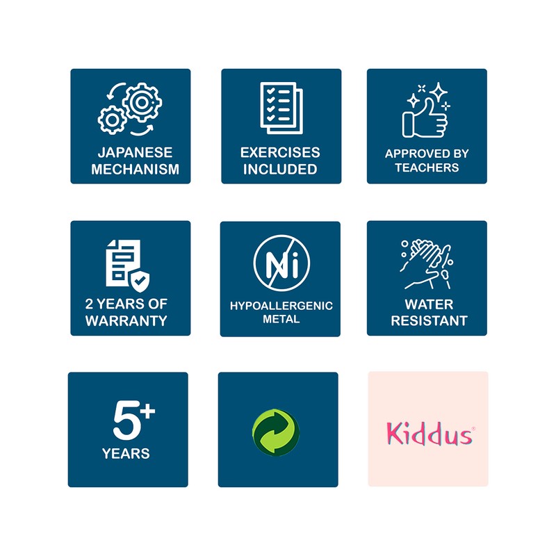 Kiddus Learning Watch for Children, Boys and Girls, Analogue Children's