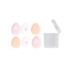 Brushworks Mini Pillow Puff Beauty Sponges - 6 Pack