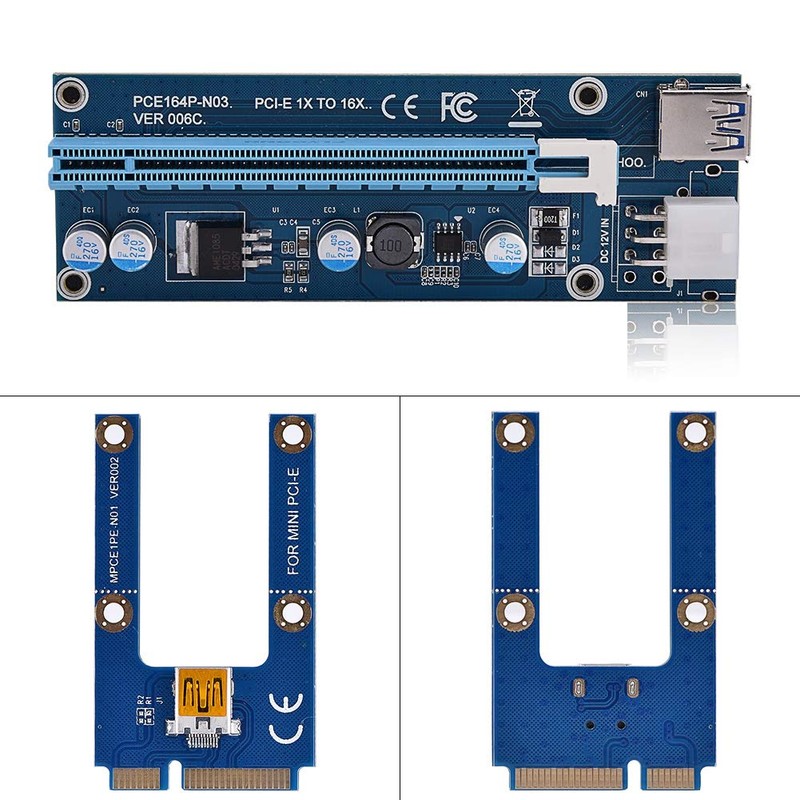 Mini PCI-E 16X Adapter, Mini PCI-E to PCI Express16x Extender