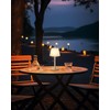 Outdoor Waterproof Table Lamp for Patio, Small Cordless Battery-Operated Lamp,