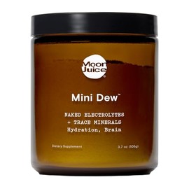 Moon Juice- Mini Polvo de Electrolitos de Rocío Desnudo (Sin Sabor), 30 Porciones Electrolitos y Minerales 2en1 Hy