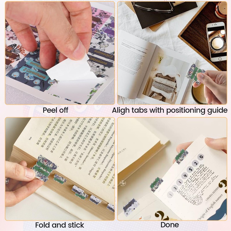 Bible Tabs for Women, 75 Pcs Bible Tabs for Study