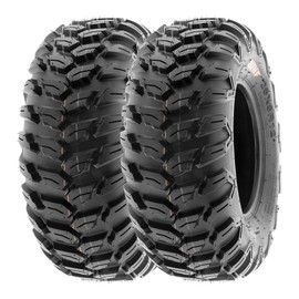 SunF Set 2 ATV Tires 25x8R12 25x8x12 Loose Over Hardpack 6 PR A043