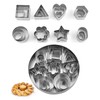 YACHUN 24 Pcs Polygonal Star Cookie Cutters Set of 24