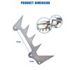 Autoparts Dual Felling Dog Bumper Spikes Chain Catcher Set Replacement