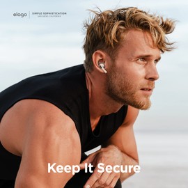 elago 4 Pairs AirPods Pro Ear Hooks Covers - Comfortable and Secure Fit, Improved Sound Quality, Precise Cutout Design, Accessories Compatible with AirPods Pro [US Patent Registered] (Dark Grey)