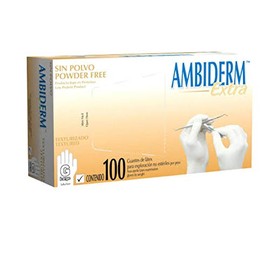 Ambiderm Guante De Látex Extra 100 Piezas (Talla S)