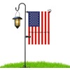 Garden Flag Stand and Shepherd Hook,48 Inch Garden Flag Pole