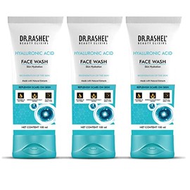 DR.RASHEL Hyaluronic Acid Face Wash For Men & Women Concentrate for Deep Cleansing & Clove Purifying Face Wash With Natural Ingredients Suitable For All Skin Oily to Normal - Pack of 3 (100 ML)