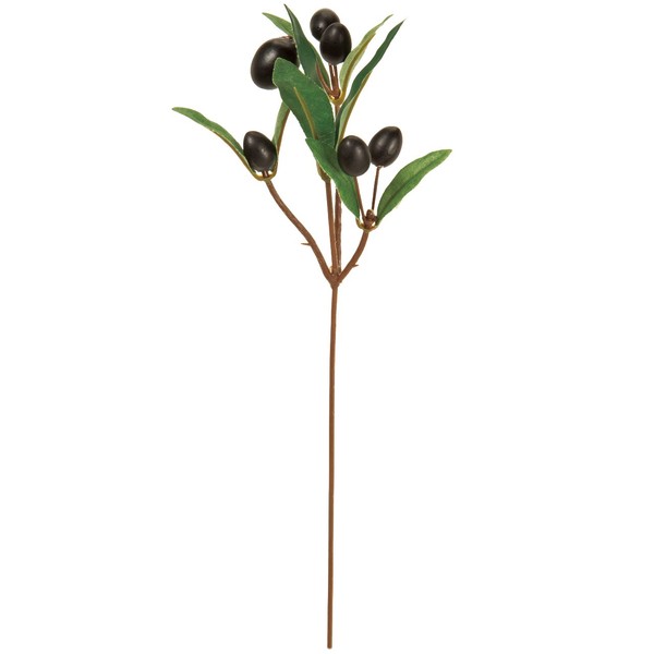 Tokyodo MAGIQ FG004155-020 Artificial Flowers, Olive Pick, Black, Fruit L 0.4 - 0.8 x 10.2 inches (1 - 2 x 26 cm), Pack of 3