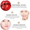 40 Piezas Mascarilla Labial Hidratante para Dormir, Gel Rojo