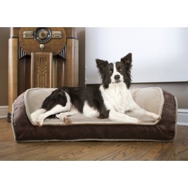 Arlee 59-00998CHO Deep Seated Lounger Sofa Pet Bed, Small/Medium, Chocolate Brown