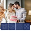 FREEBLOSS 4 Set Sashiko Coaster Kit DIY Coaster Kit for