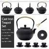 YJX 40.6 fl oz Cast Iron Teapot Set, Japanese Tetsubin