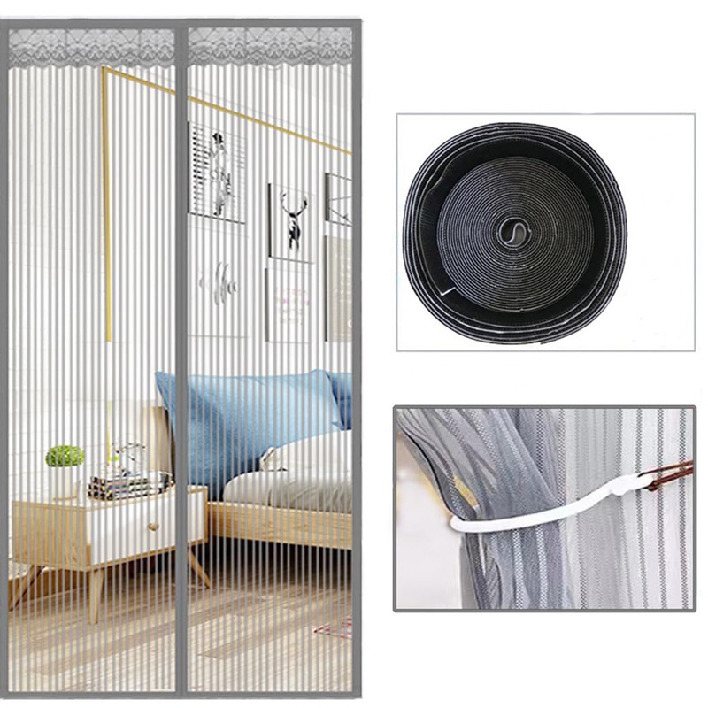 Qrity Magnetic Fly Screen Door 70 x 200cm, Mosquito Screen,