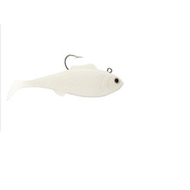 Tsunami Holographic 6" Swim Shad Soft Bait - Opaque White