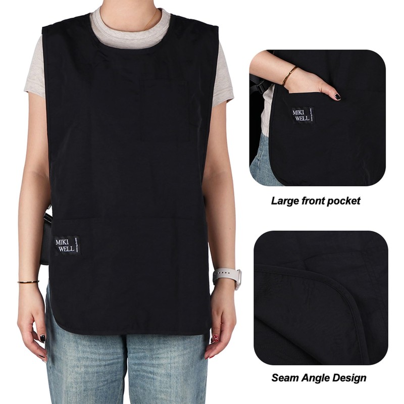 MIKI WELL Waterproof Cobbler Apron with 4 Pockets Vest Smock