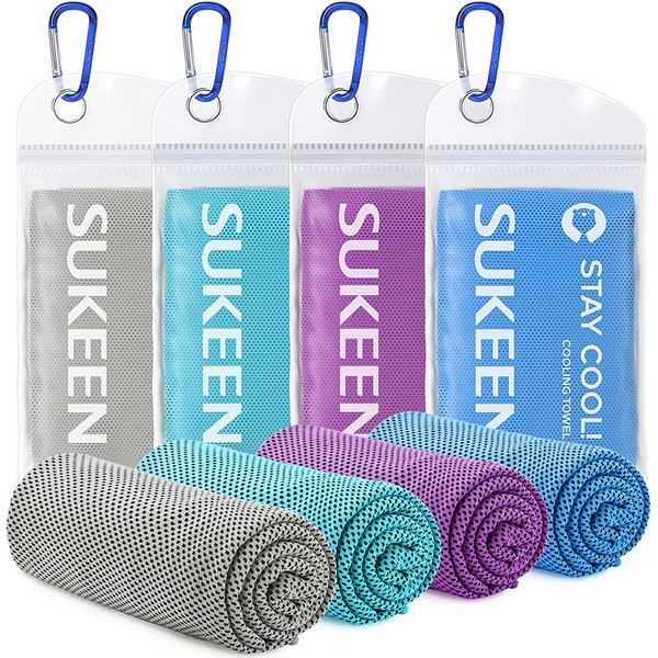 Sukeen Cooling Towel, Cooling Microfibre Towel for Instant Cooling, Ice