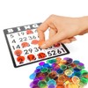 Dacefloy Magnetic Bingo Set -100 PCS Multicolour Metal Ringed Chips/Plastic