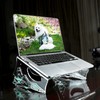 ACOMPATIBLE Laptop Stand for Desk,Ergonomic Adjustable Height Computer Riser,Clear Acrylic