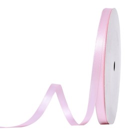 100 Yards Satin Ribbon Pink, 6mm Double Sided Ribbon Gift Ribbon Decorative Ribbon Silk Ribbon Double Satin Ribbon Satin Ribbon for Wedding Birthday Party Decoration, Gift Wrapping, Crafts