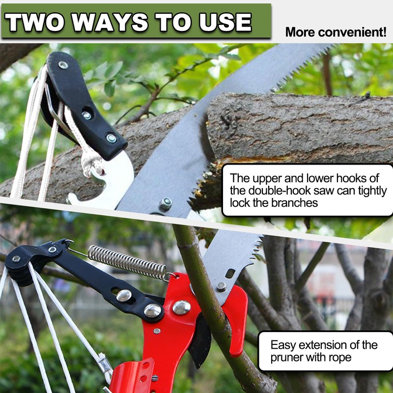 13ft Pole Saws for Tree Trimming, Lightweight Stainless Steel Tree