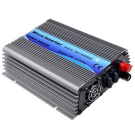 Y&H Grid Tie Inverter 600W Stackable DC30-55V PV Input AC110V MPPT Pure Sine Wave Micro Inverter fit for 30V 36V Solar Panel/36V Battery
