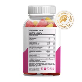 GoldN™ Prenatal DHA and Folate Premium Gummies | Omega-3 DHA, 600 mcg Folic Acid, 200 mcg Iodine & 13 Nutrients | Non-GMO, Gluten-Free | Raspberry & Lemon Flavor | 60 Gummies (30-Day Supply)