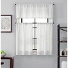 Saville 36-Inch Kitchen Window Curtain Tier Pair and Valance in