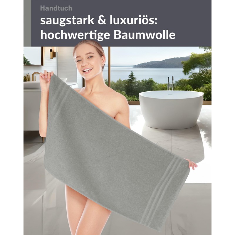 Lashuma Absorbent Cotton Hand Towel 50 x 100 cm London