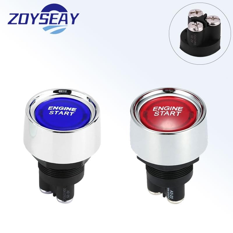 ZOYSEAY Ignition Push Button Switch Engine Start Switch ON-Off 12VDC