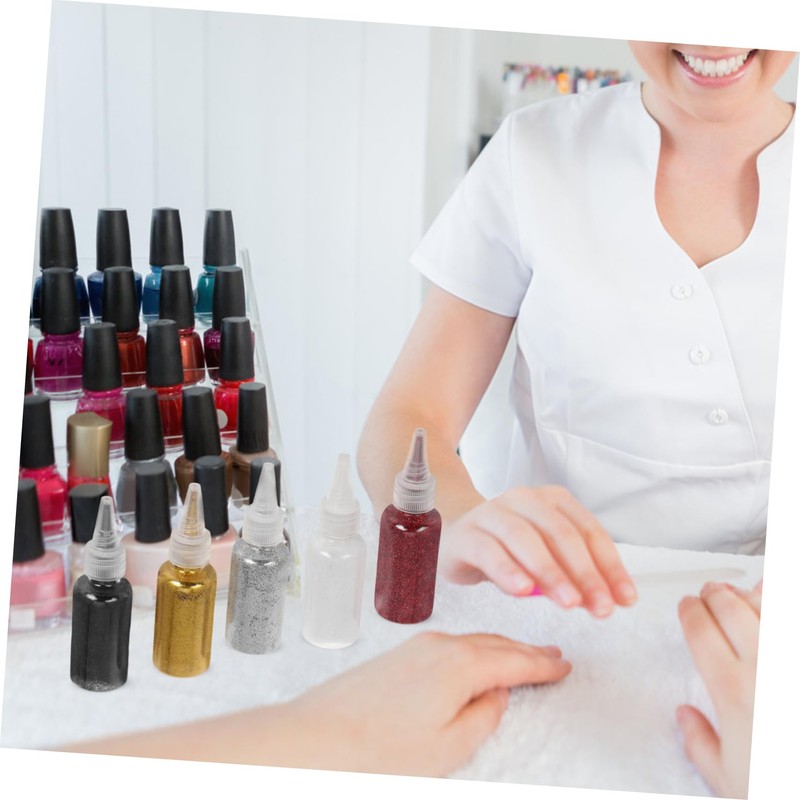 IWOWHERO Nail Art Decorations 5pcs Glitter Nails Sequins for Makeup