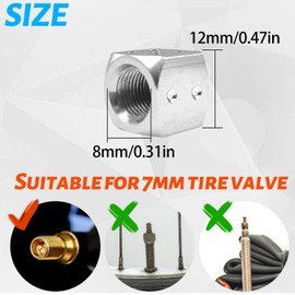 EKIND Bicycle Valve Dice (Set of 5, Silver)