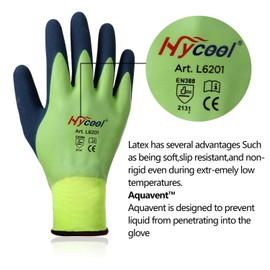 DS Safety Work Gloves Men and Women - Waterproof Gardening Gloves with Foam Latex and Rubber Coating Gloves (1 Pair Green) Size 10/XL