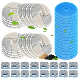 Cat Water Fountain Filters, 16 Packs Replacement Filters for Automatic Pet Fountain, Cat Fountain Filters Replacement For Cat Water Fountain