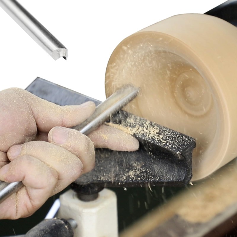 SIIIXS 3/8" HSS Bowl Gouge with Side Grind(1/4" Flute), Wood