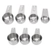 7Pcs Measuring Cups Set Stainless Steel Stackable Multifunctional Metal Nesting