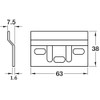 4 x Kitchen Cabinet Hanging Bracket Wall Mounting Hanger Plate