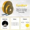 ifloortape DuraMark Yellow Outdoor Pavement Marking Tape, Flexible Polymer Rubber
