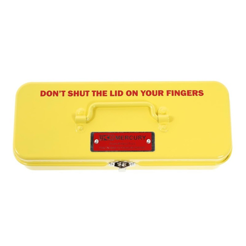 Mercury Tinplate Mini Tool Box Yellow MEBUMTBY [Official Dealer Item]
