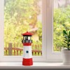 NINEFOX Solar Lighthouse Outdoor Solar Rotating LED Lighthouse Light Waterproof