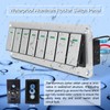 Xhtechnology 8 Gang Aluminum Rocker Switch Panel - 12V/24V Switch