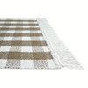 Kitchen Runner Beige Checked 50 x 100 cm 100% Cotton