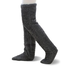 MADGININE Long Fluffy Socks, Fluffy Thigh High Socks, Fuzzy Leg Warmers, Warm Cute Over Knee High Fuzzy Socks, Long Fluffy Cozy Socks for Women, Winter Fuzzy Thermal Home Sleeping Socks