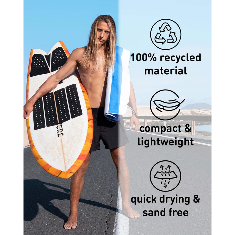 Fit-Flip Beach towel microfibre - large quick dry towels -