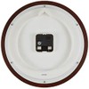 Casio IQ-132-5JF Wall Clock, Dark Brown, Analog Diameter, 11.6 inches